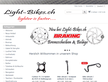 Tablet Screenshot of light-bikes.ch